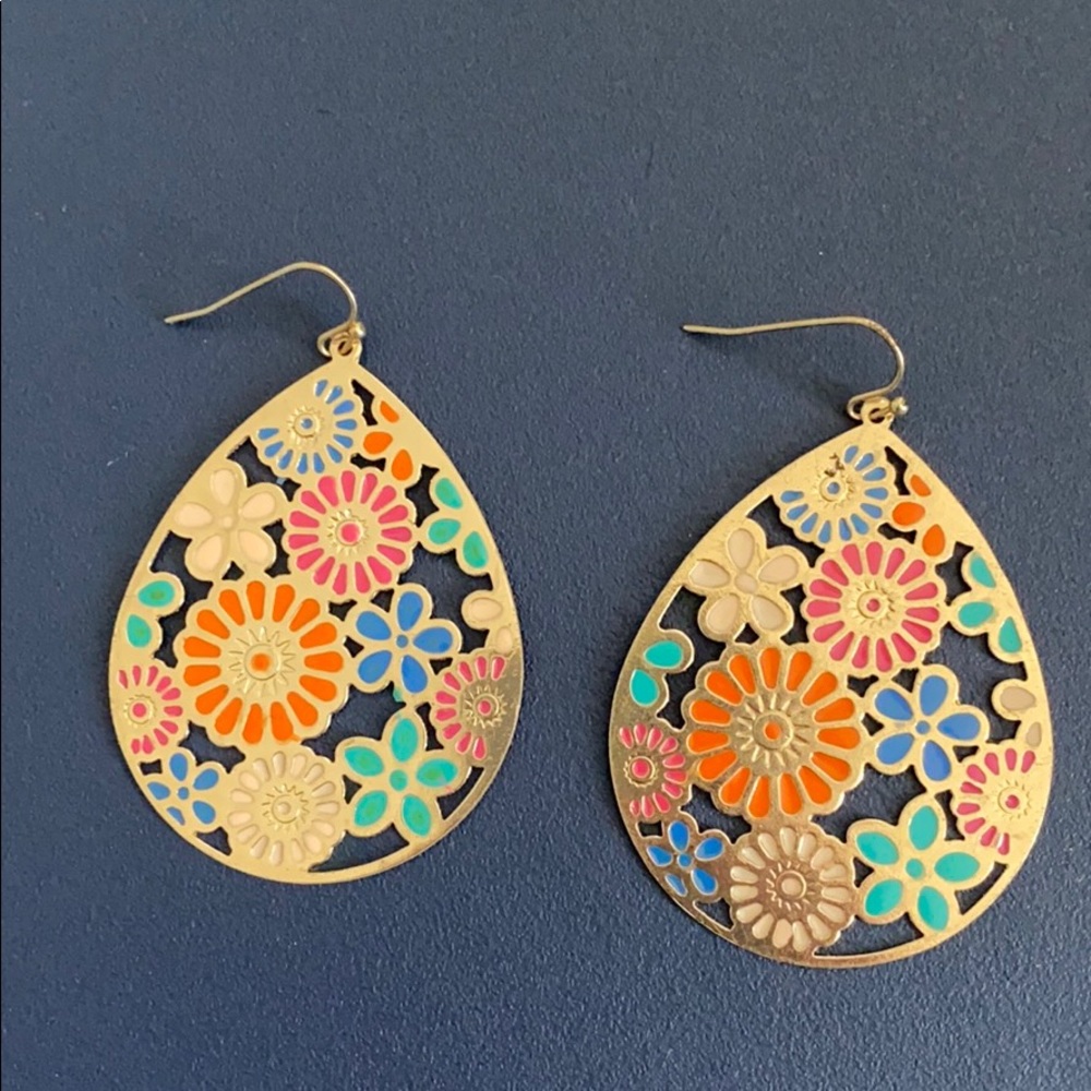 Forever 21 Colorful Flower Earrings